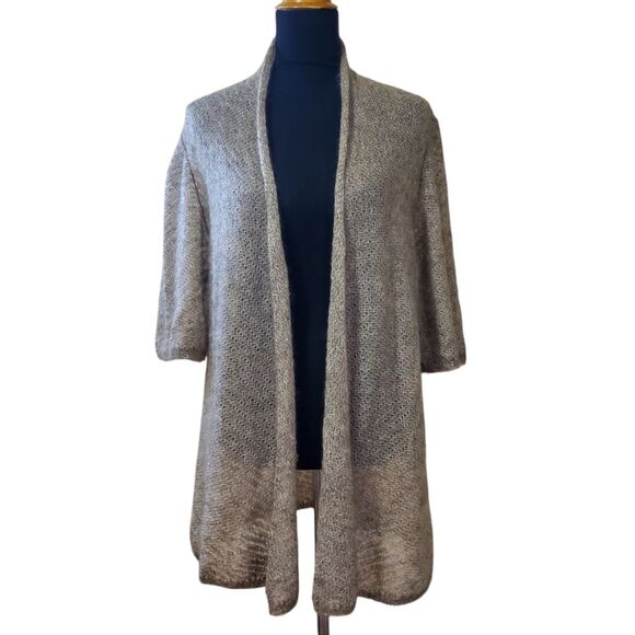 New Eileen Fisher Mohair Wool Blend Cardigan Sweater Size L - Picture 1 of 10